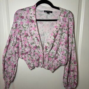 INC International Concepts Size S Light Cropped Sweater. Multicolor